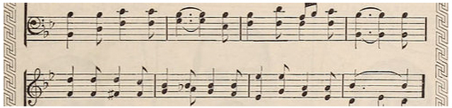image of musical score