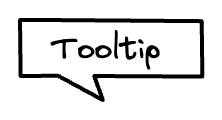 Wireframe of a tooltip