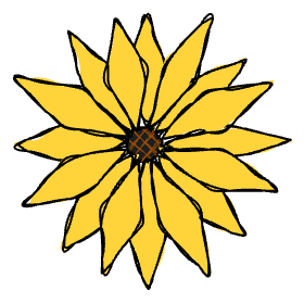 Illustration of a yellow flower with full petals, representing defined analytics capacity